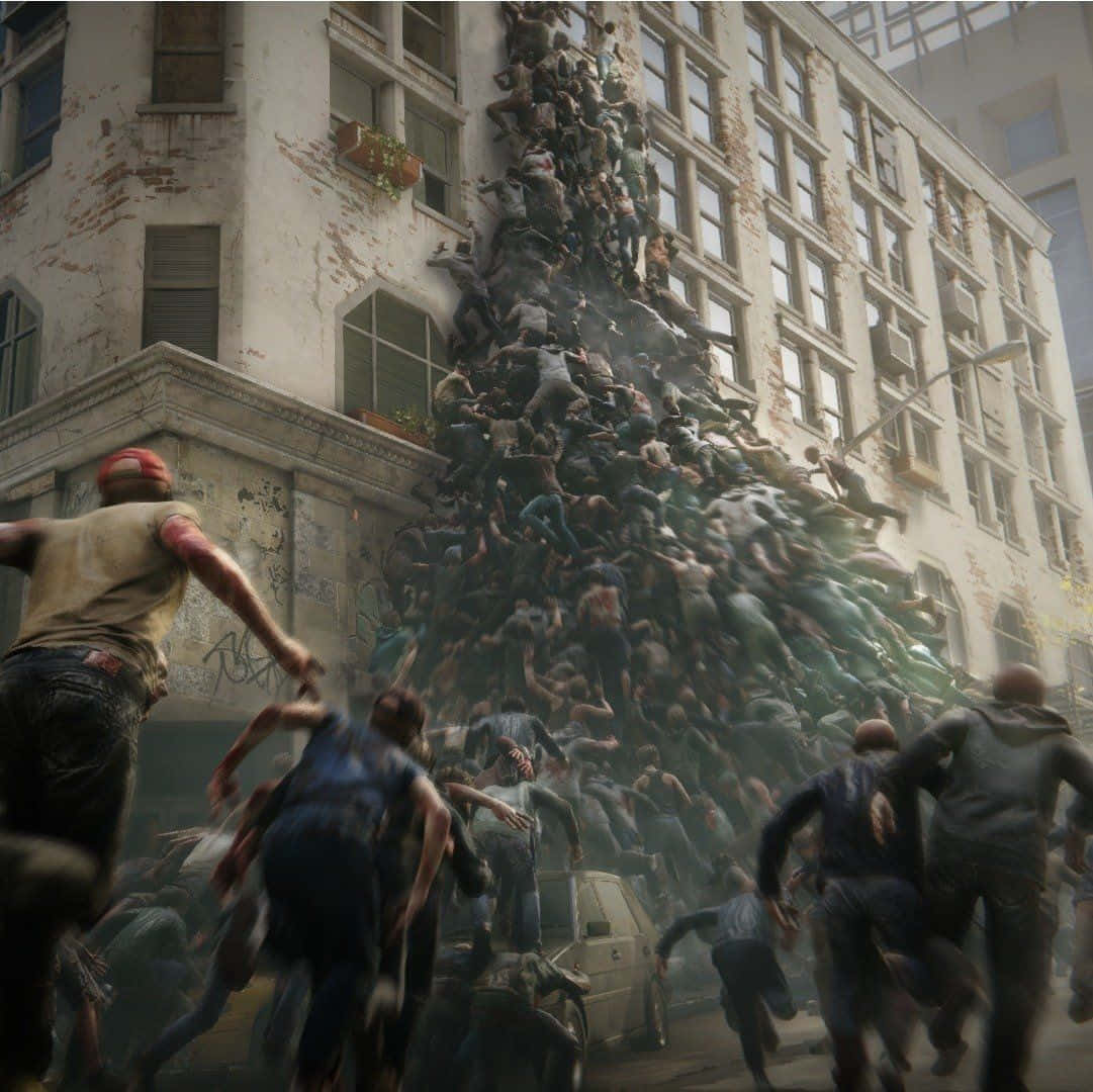 Survivors escape a zombie onslaught in World War Z