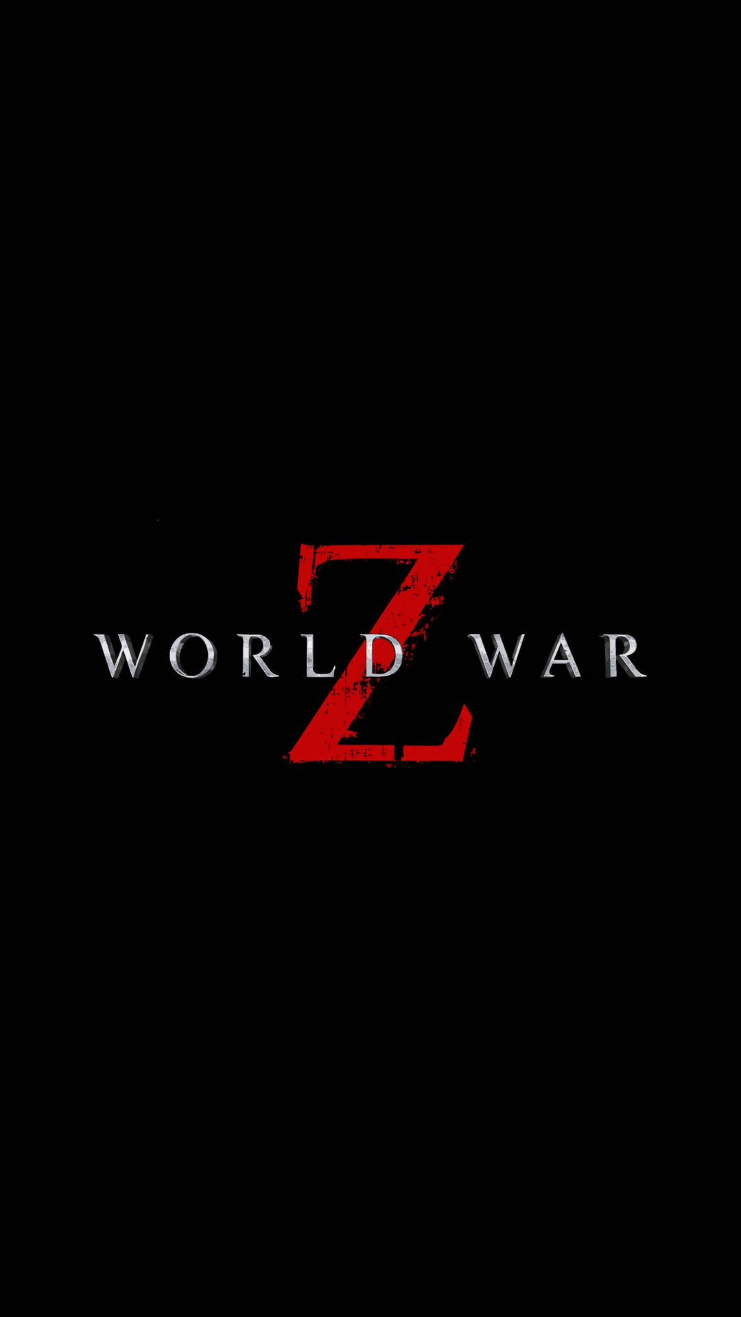 World War Z Game Logo Black Wallpaper