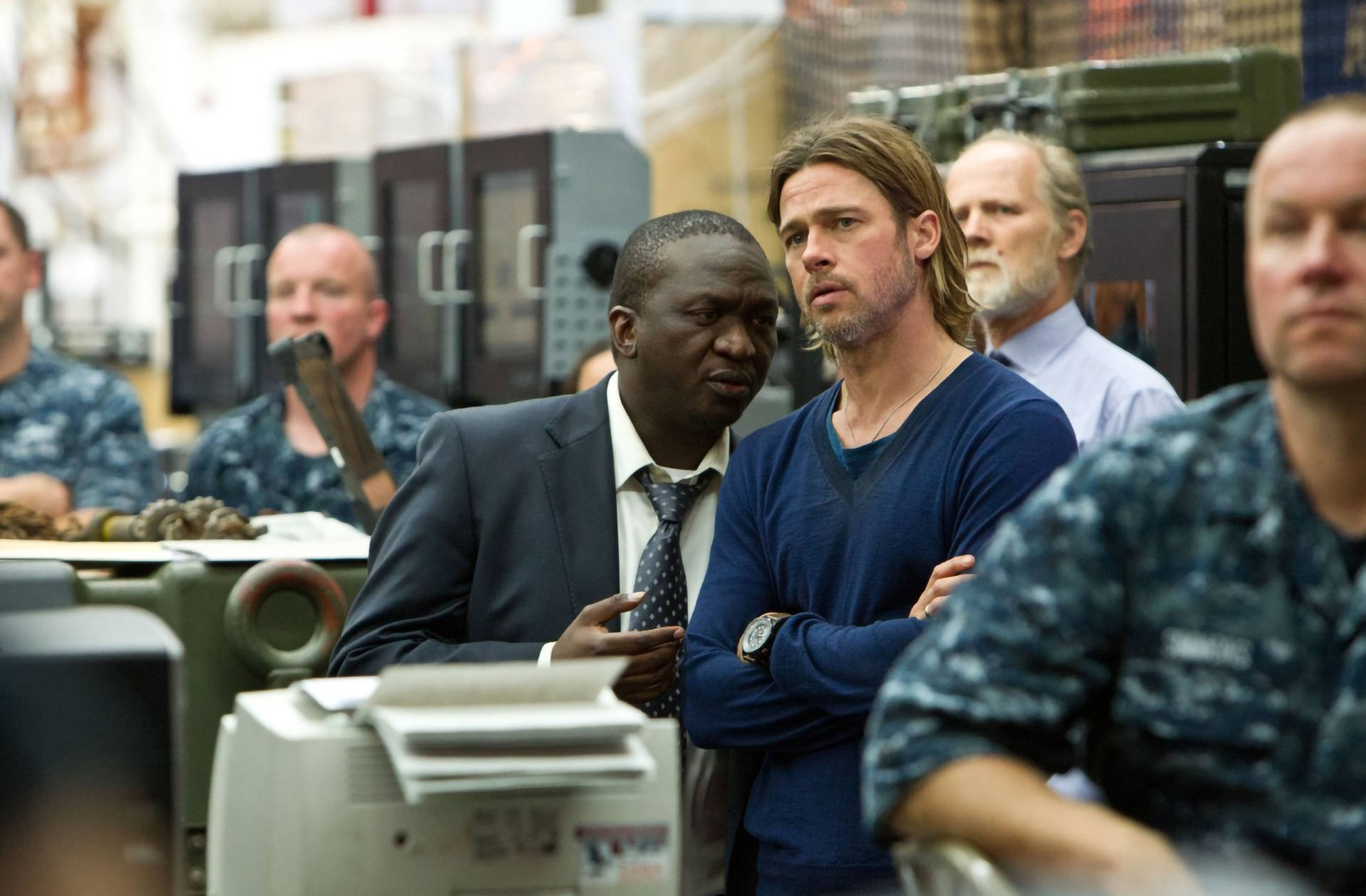 World War Z Thierry With Gerry Wallpaper