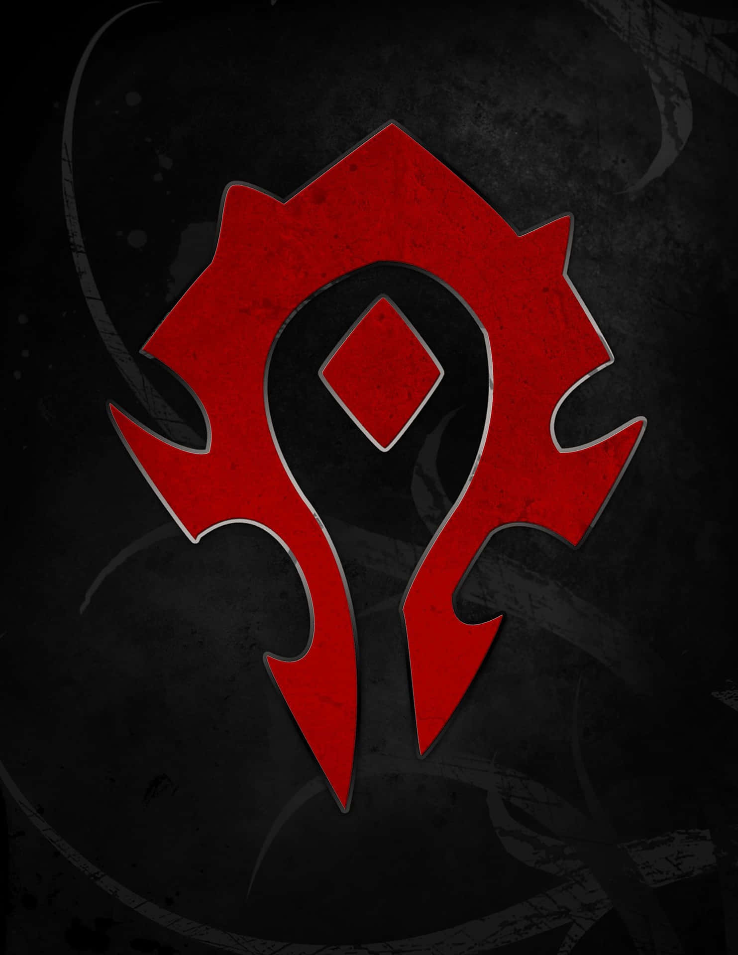 World Of Warcraft Horde Symbool Achtergrond