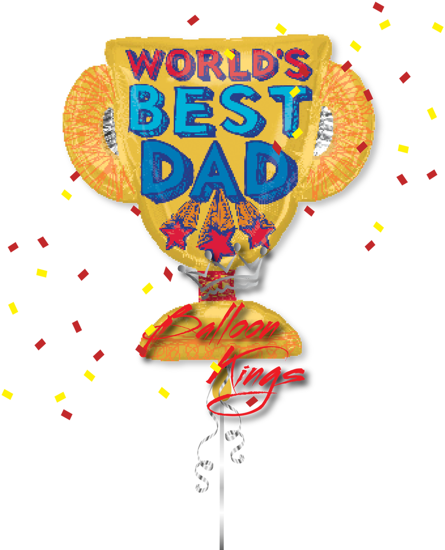 Worlds Best Dad Balloon Celebration PNG
