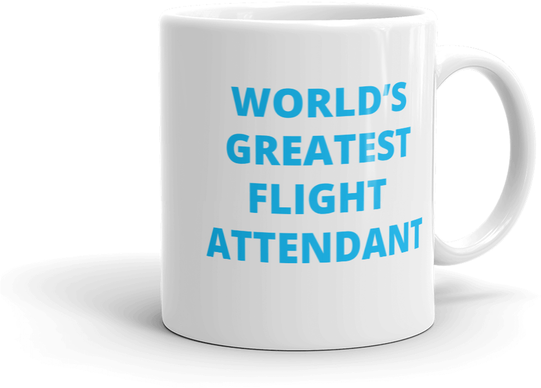 Worlds Greatest Flight Attendant Mug PNG