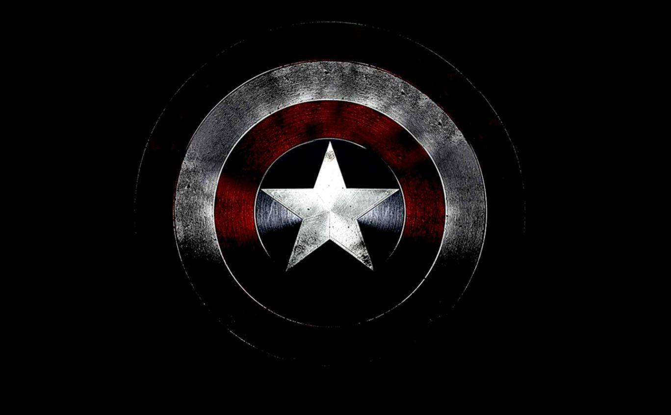 Escudode Capitán América Desgastado. Fondo de pantalla