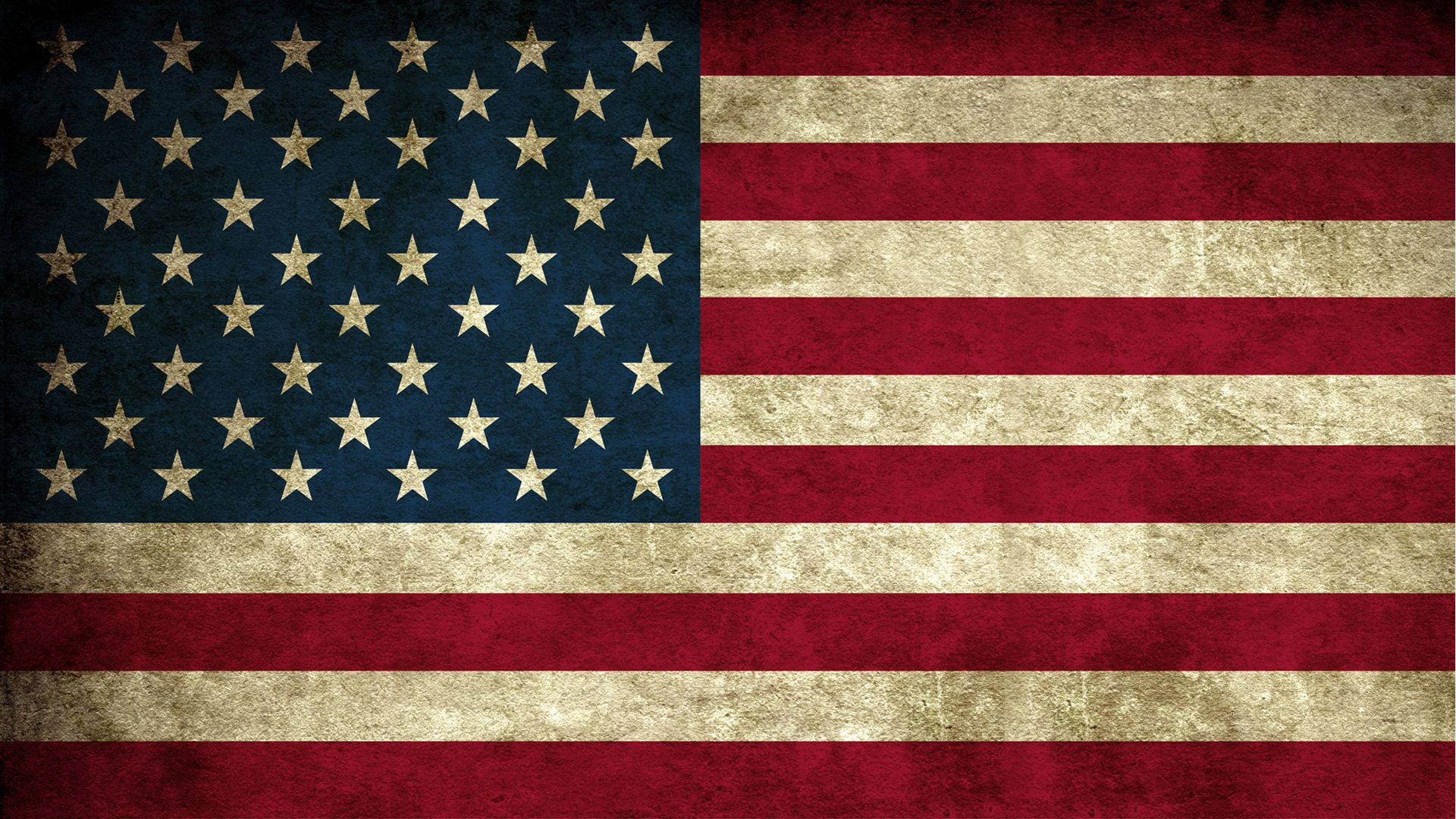 Worn-out Flag Of America Background