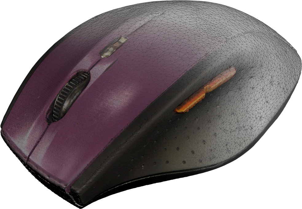 Worn Purple Computer Mouse PNG