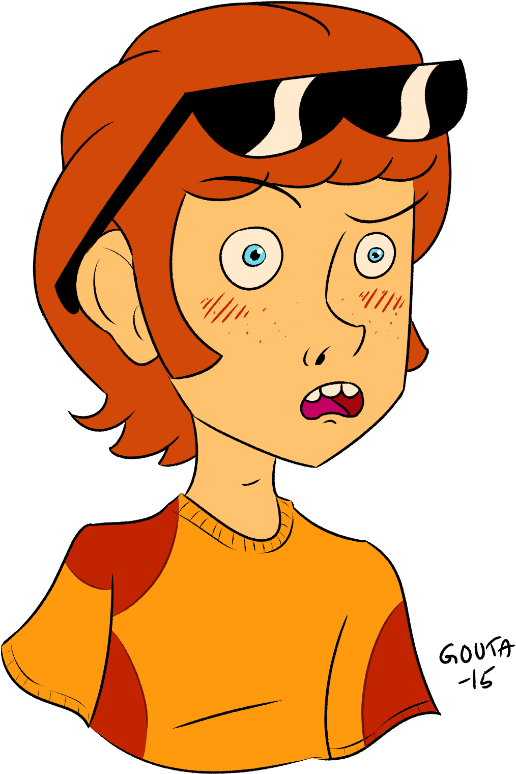 Worried Cartoon Character Illustration PNG