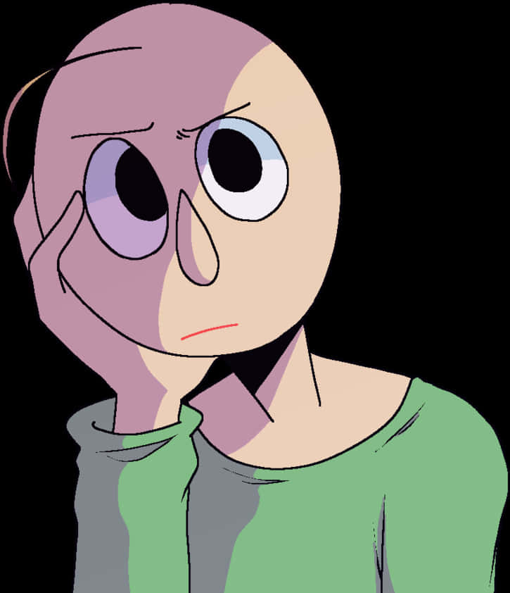 Worried Cartoon Character PNG