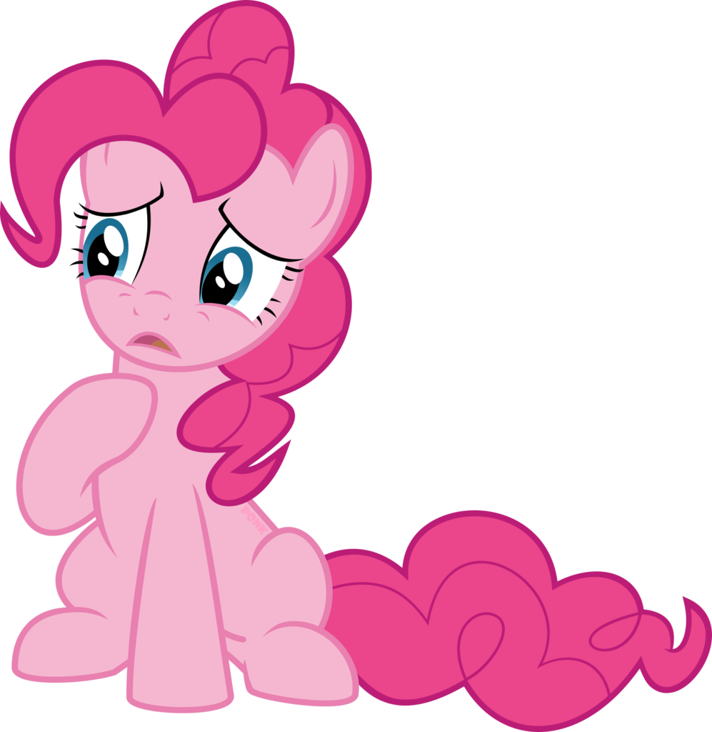 Worried Pinkie Pie Vector PNG