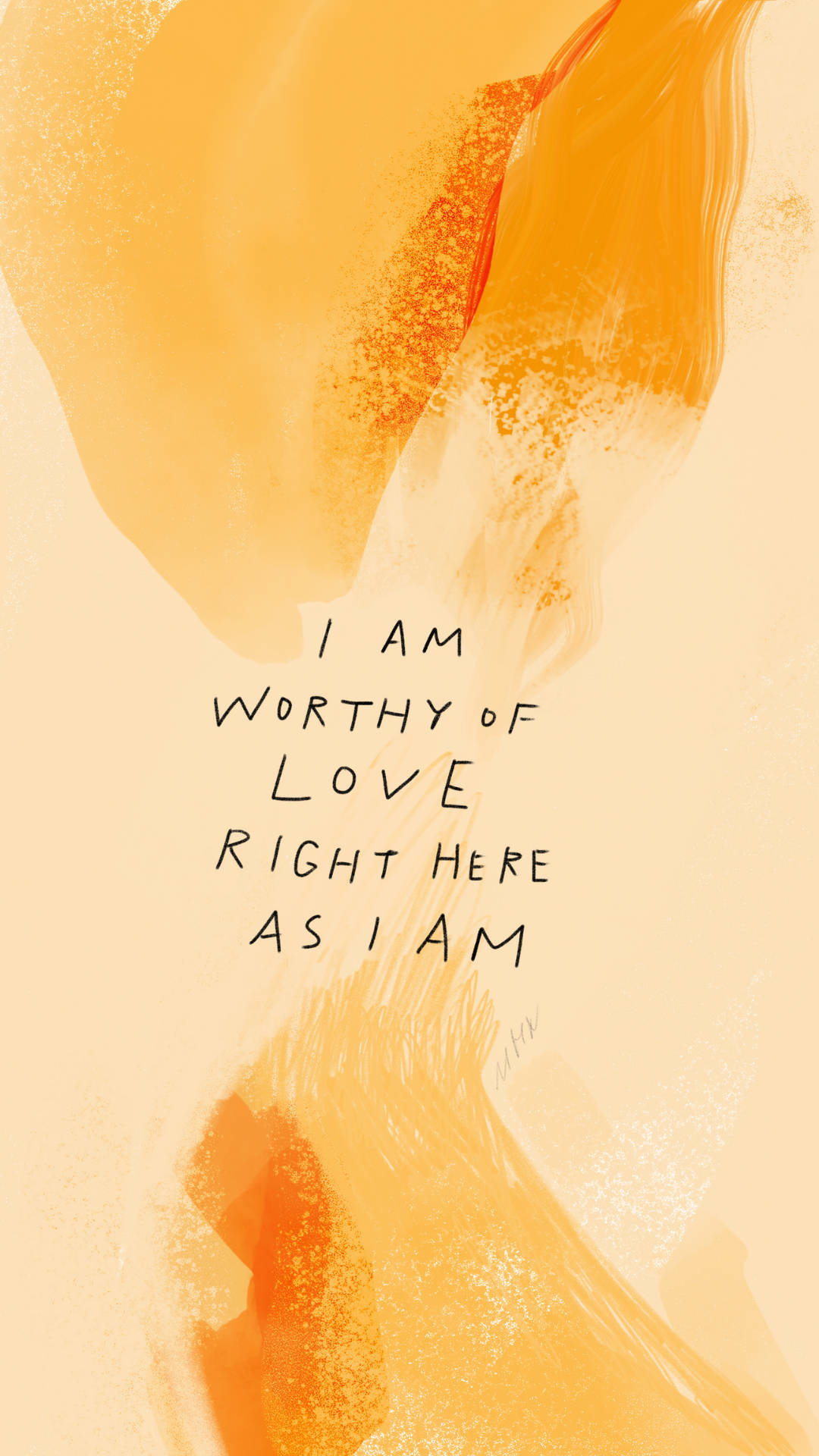 Worthy Of Love Affirmation Wallpaper