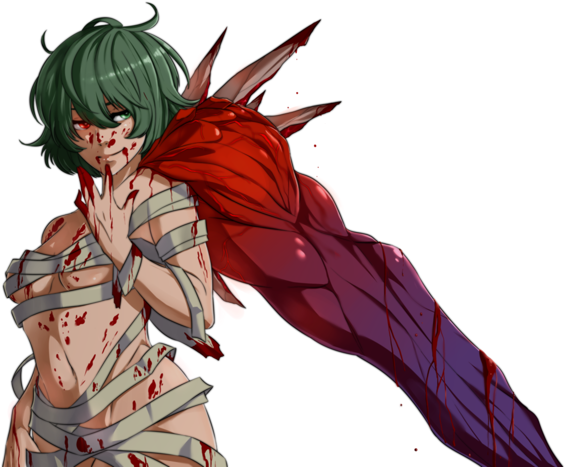 Wounded Anime Character PNG