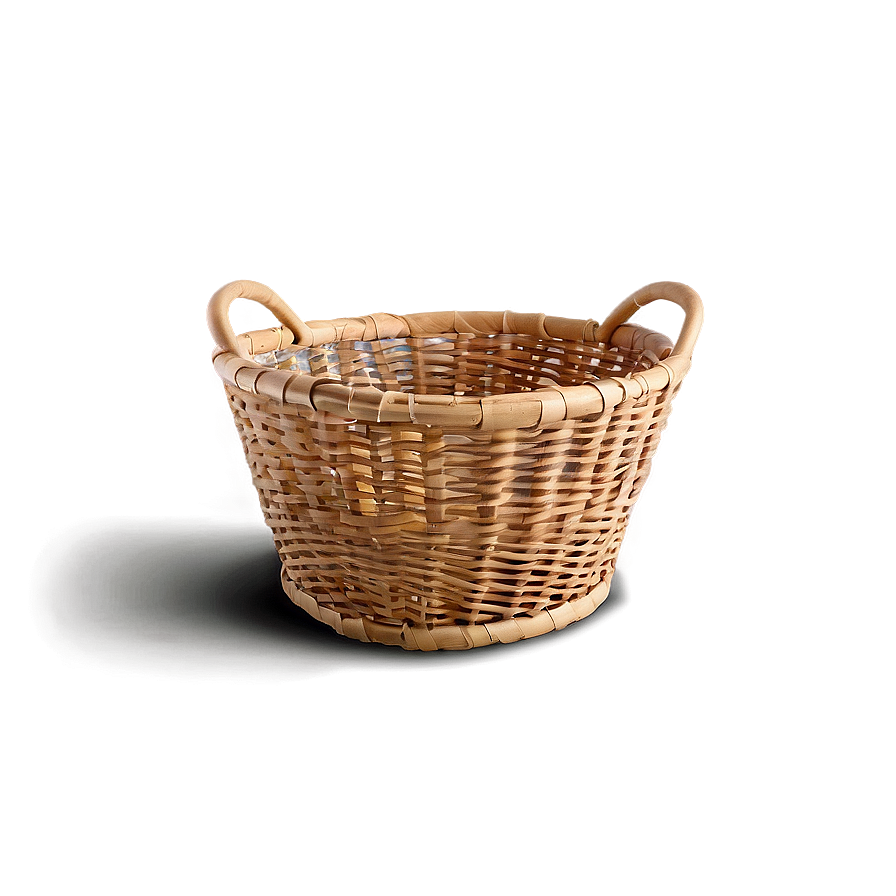 Woven Laundry Basket Png 06132024 PNG