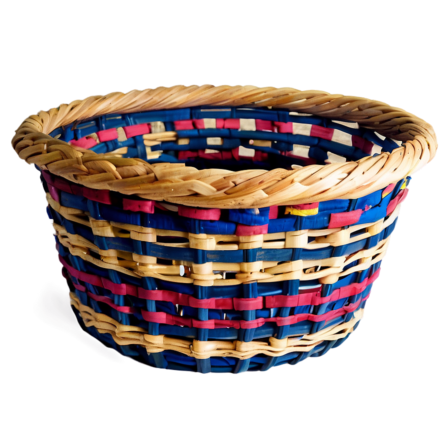 Woven Laundry Basket Png 06132024 PNG