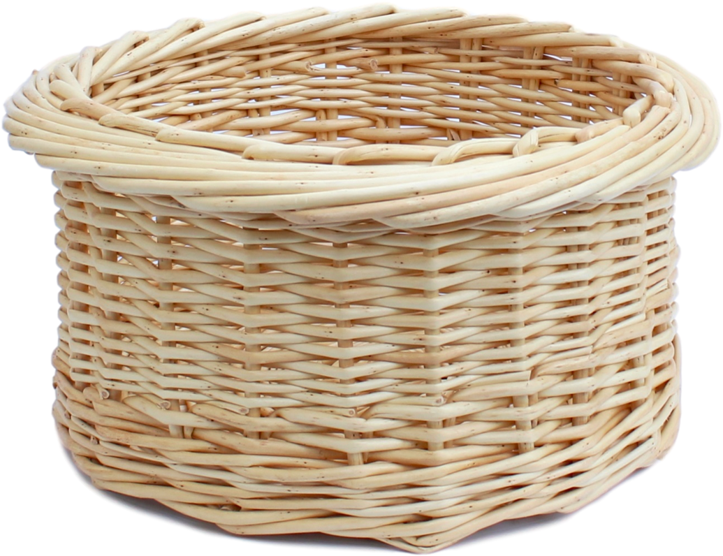 Download Woven Rattan Basket Isolated.png | Wallpapers.com