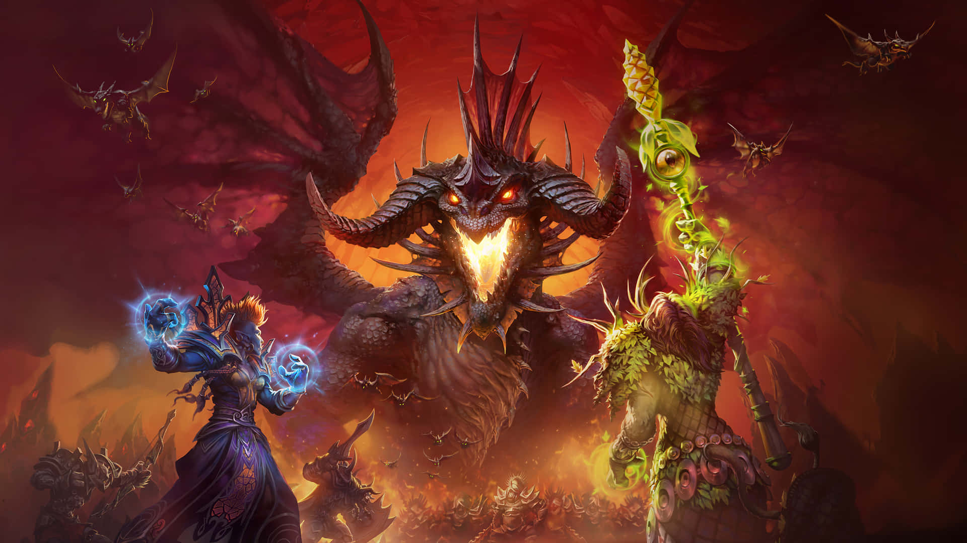 Mundode Warcraft: Un Demonio Con Una Espada. Fondo de pantalla