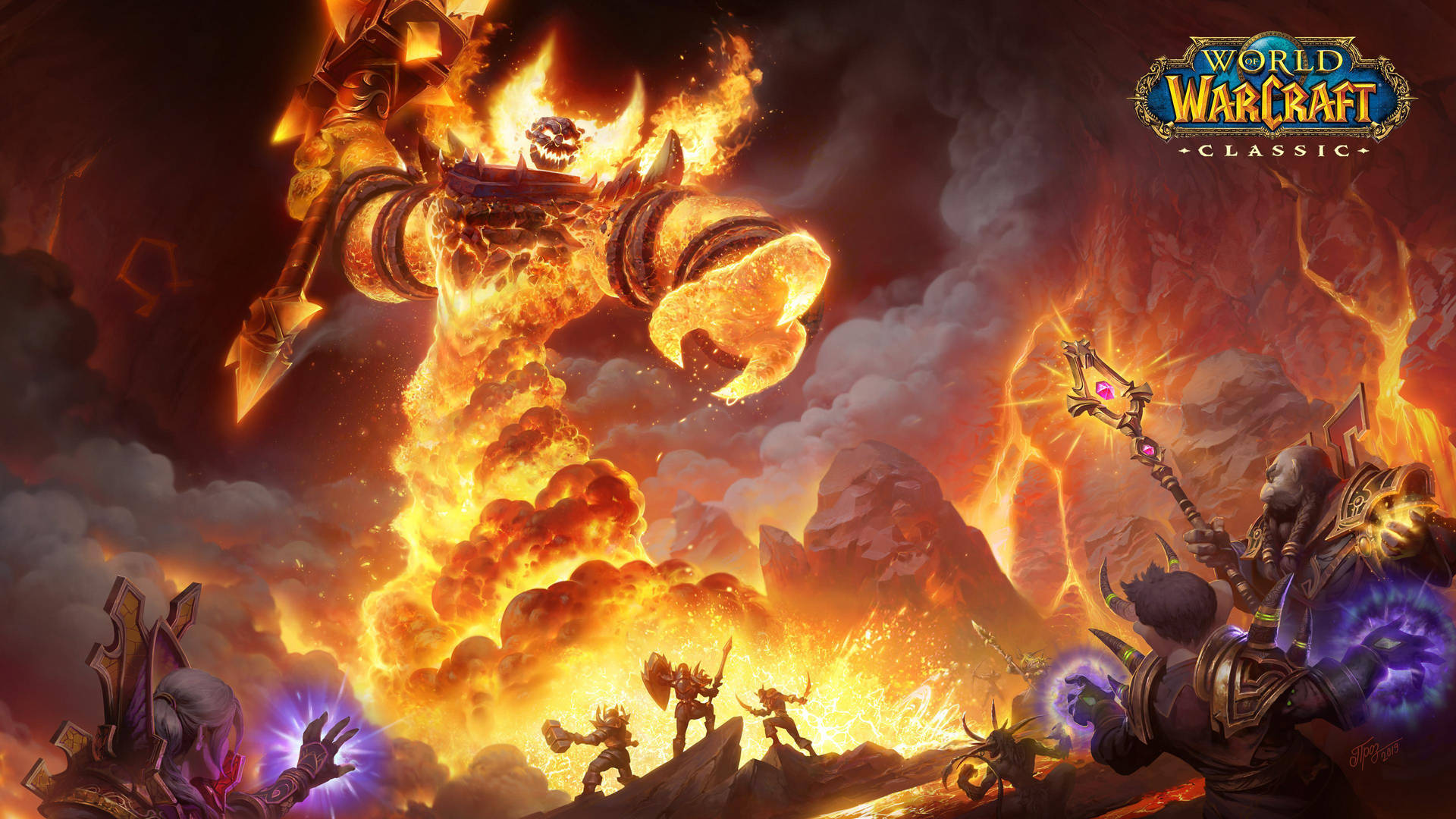 Wow Classic Ragnaros The Firelord Wallpaper