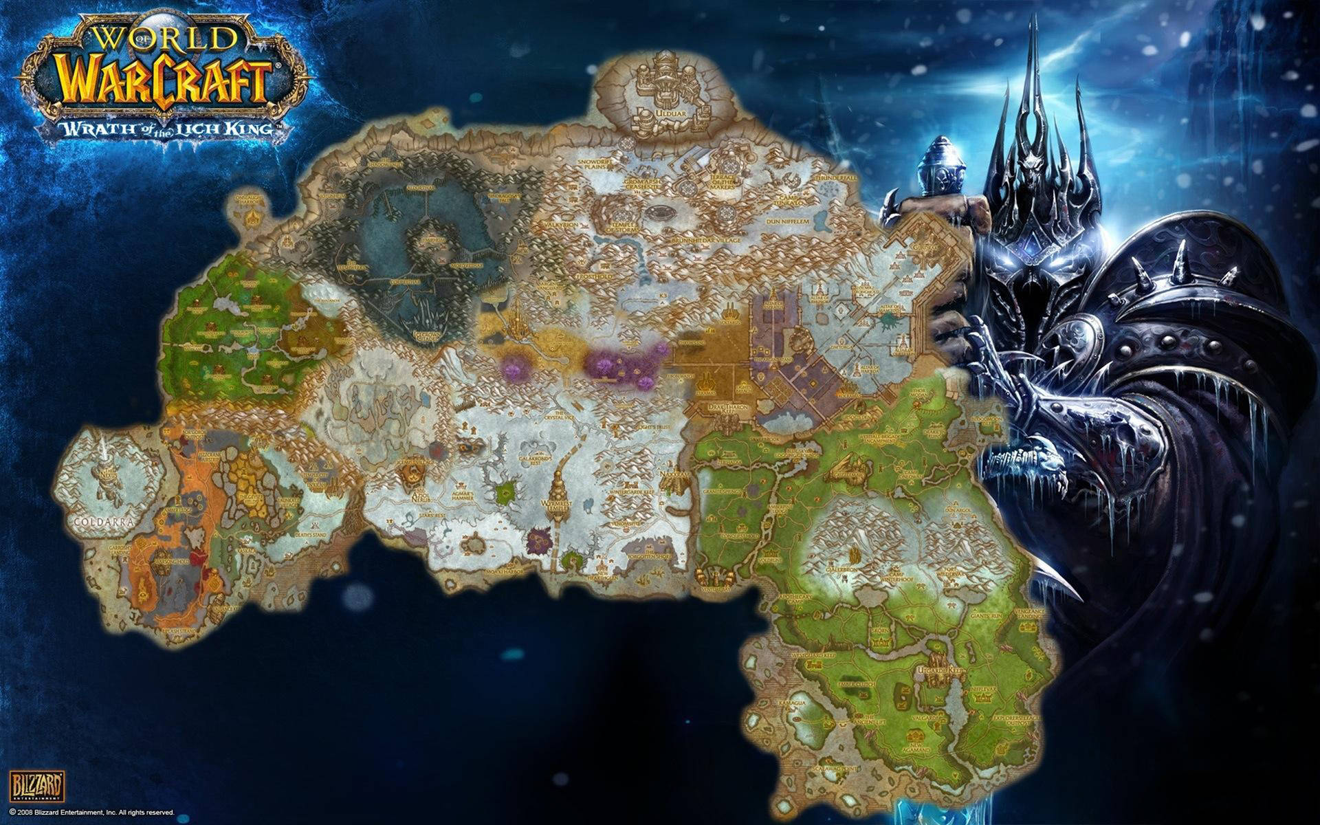 Wrath Of The Lich King Map Wallpaper