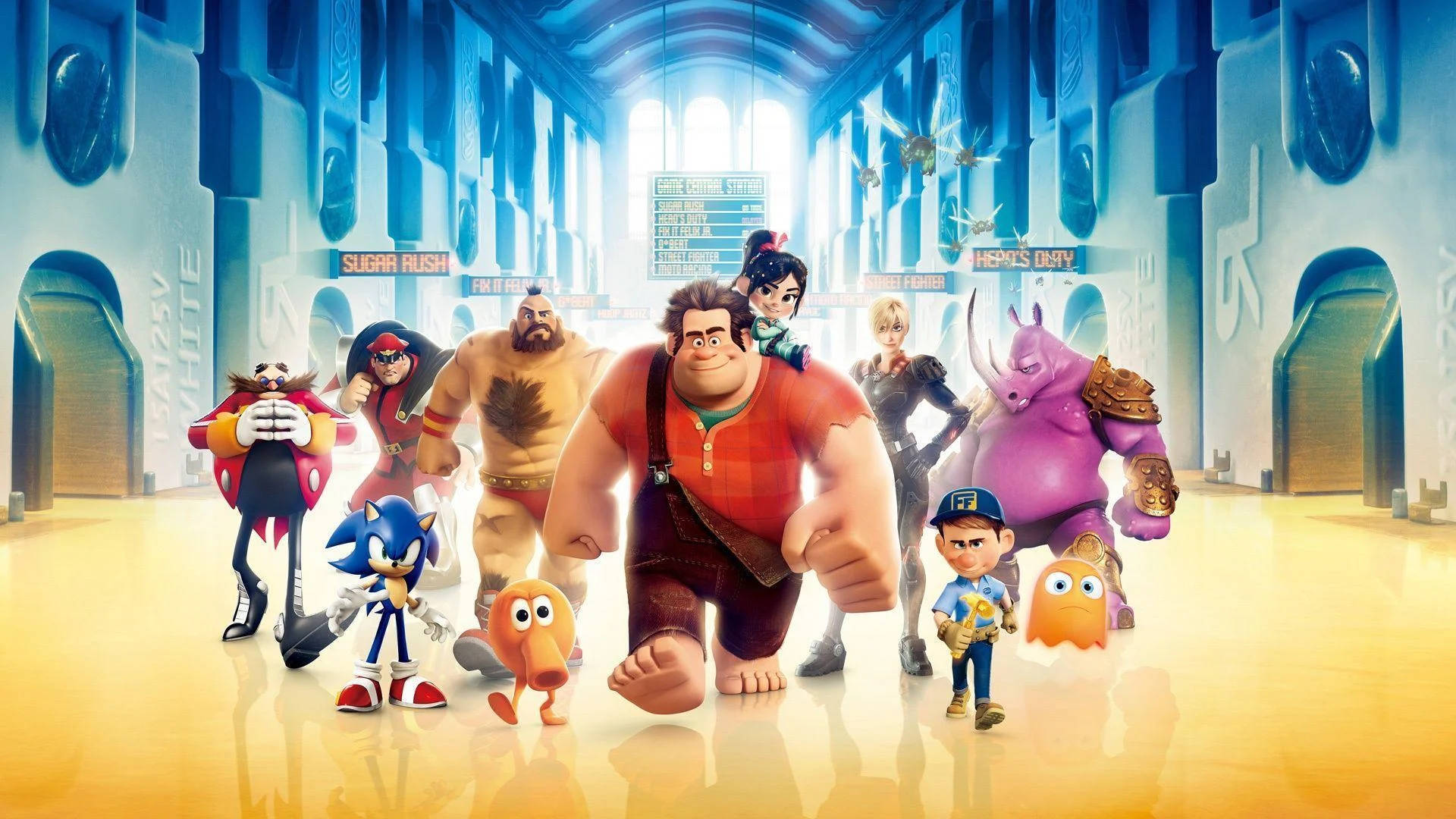 Wreck-It Ralph Game Central Station Wallpaper