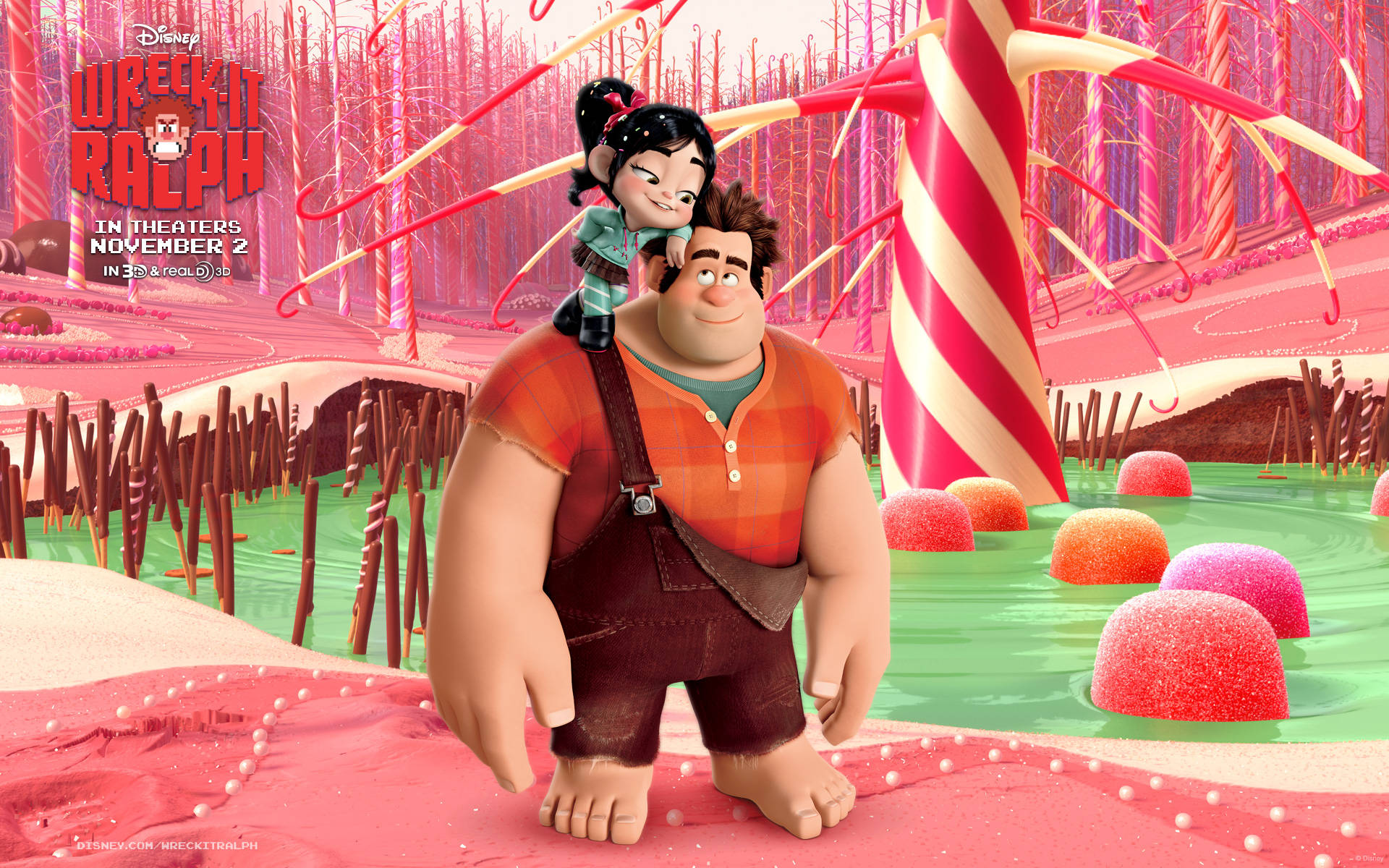 Wreck-It Ralph Vanellope Candy Forest Wallpaper
