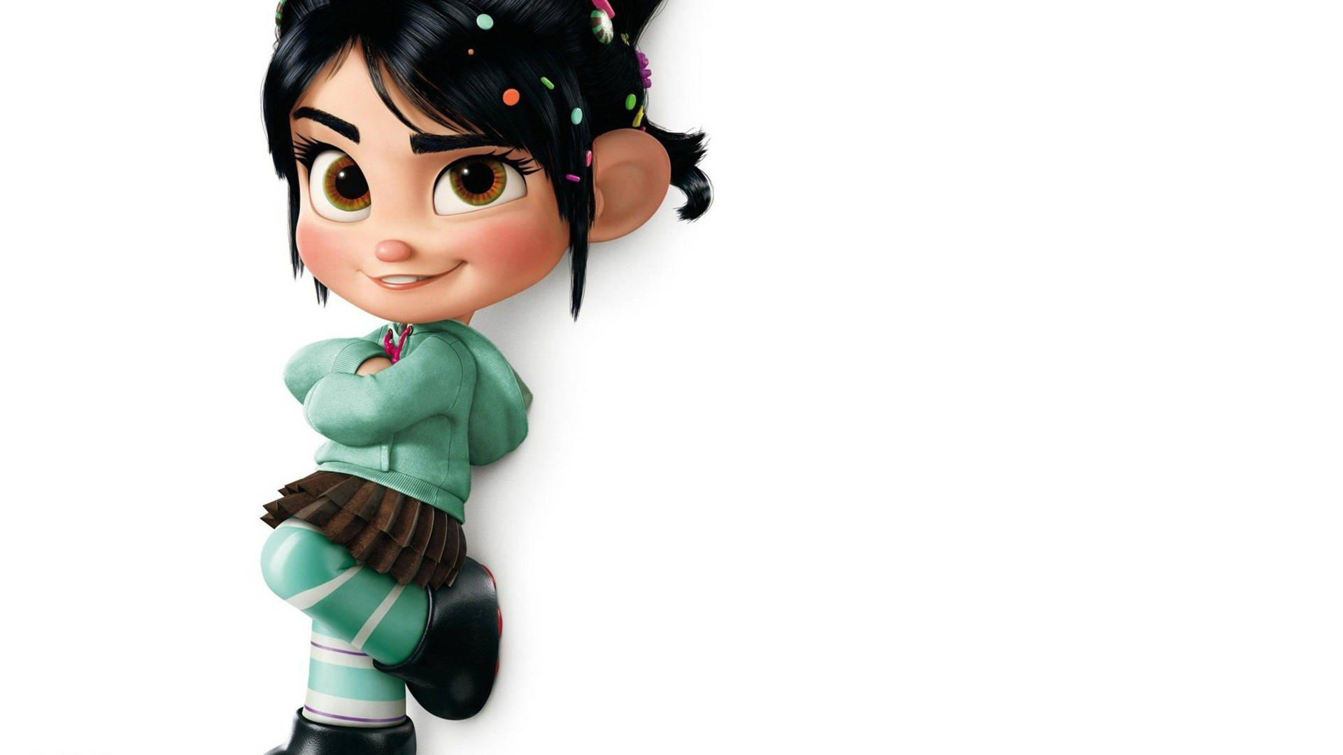 Wreck-It Ralph Vanellope Crossed Arms Wallpaper
