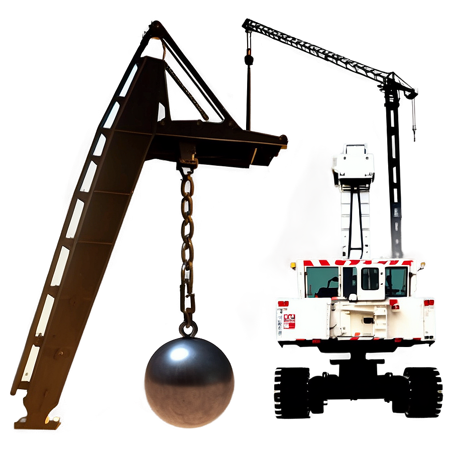 Wrecking Ball Crane Silhouette Png 38 PNG