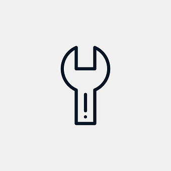 Wrench Icon Simple Design PNG