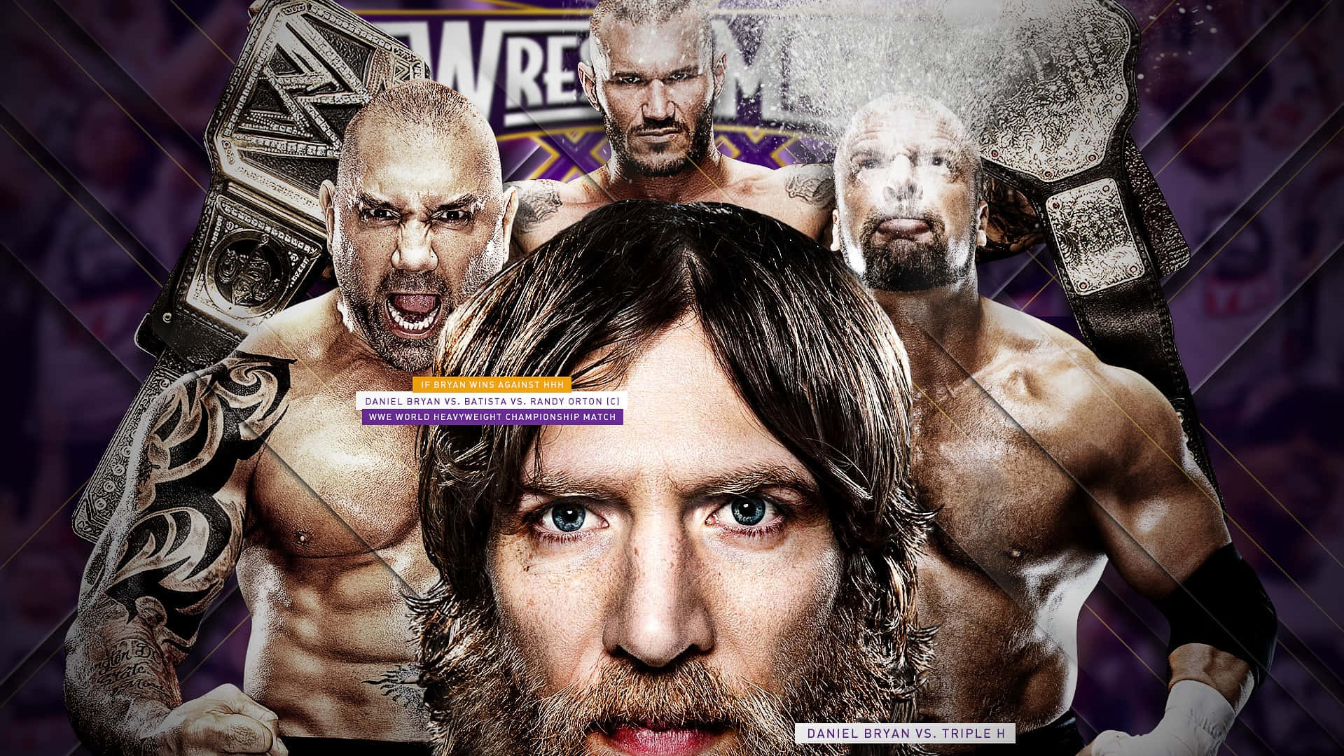 Tag med Triple H til WrestleMania 30! Wallpaper