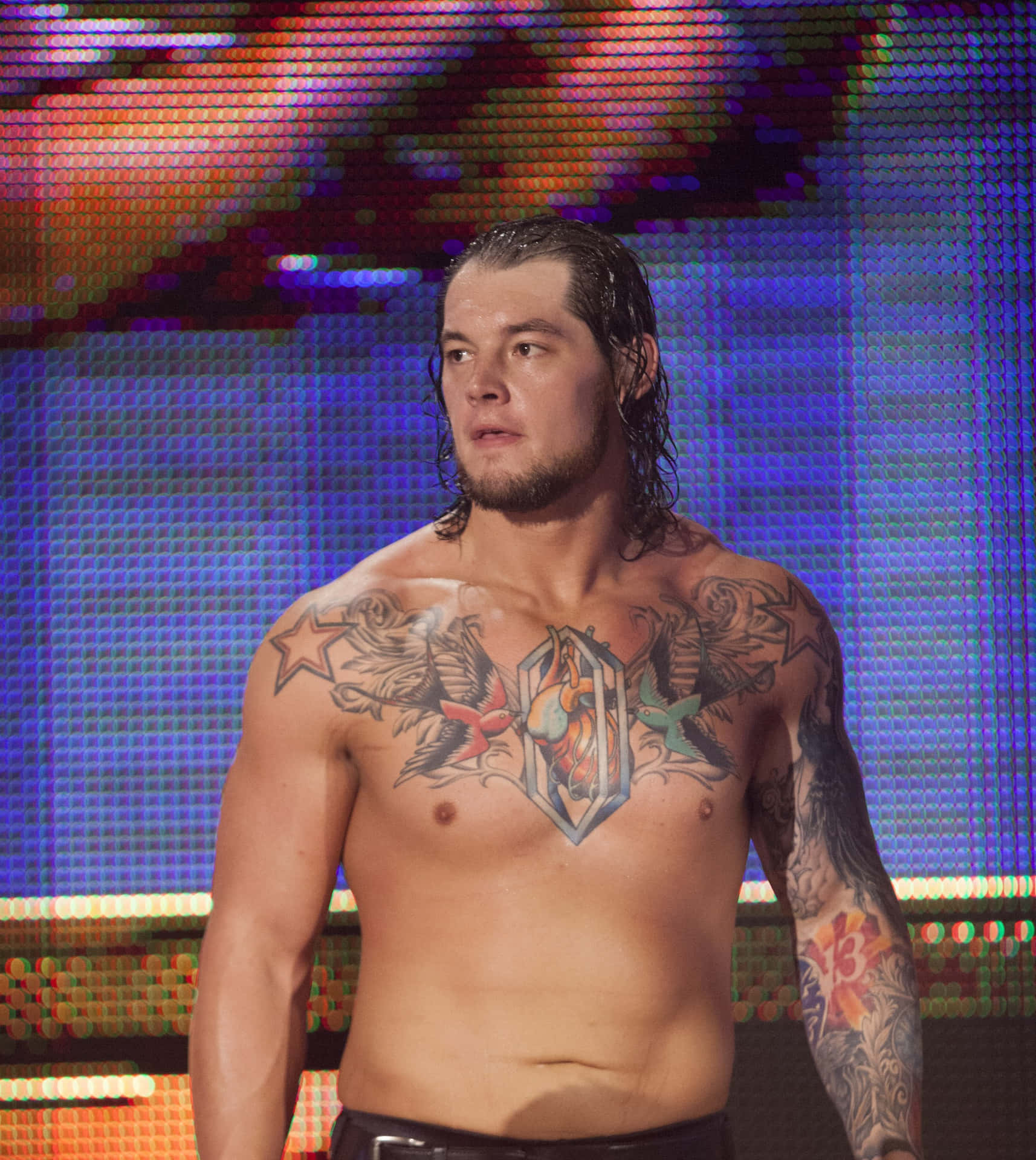 Brottarebaron Corbin Utan Tröja. (this Would Be A Strange Choice For A Computer Or Mobile Wallpaper, But If That's What You Want, There Ya Go!) Wallpaper