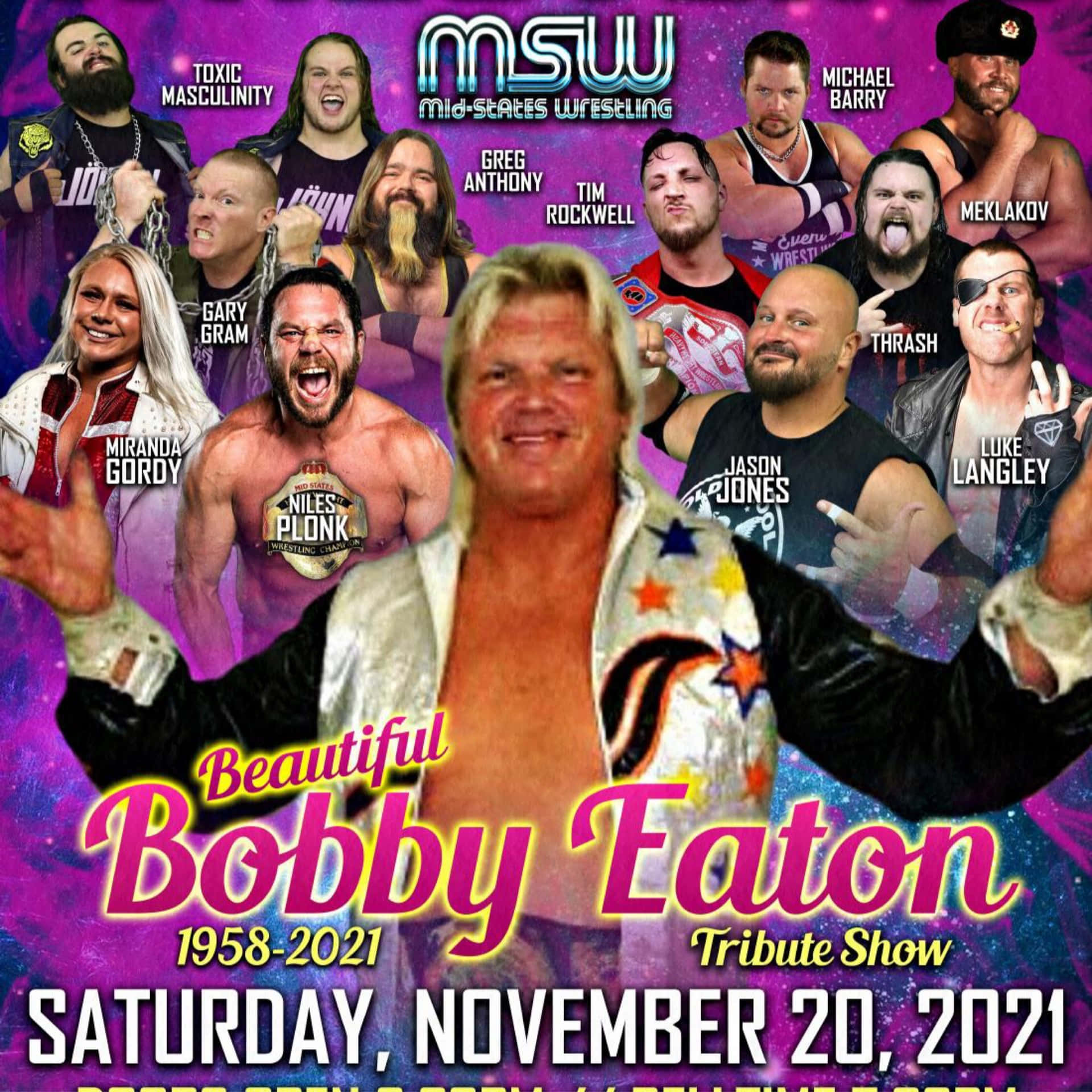 Wrestlerbobby Eaton Tribute Show - Löpare Bobby Eaton Hyllningsshow. Wallpaper