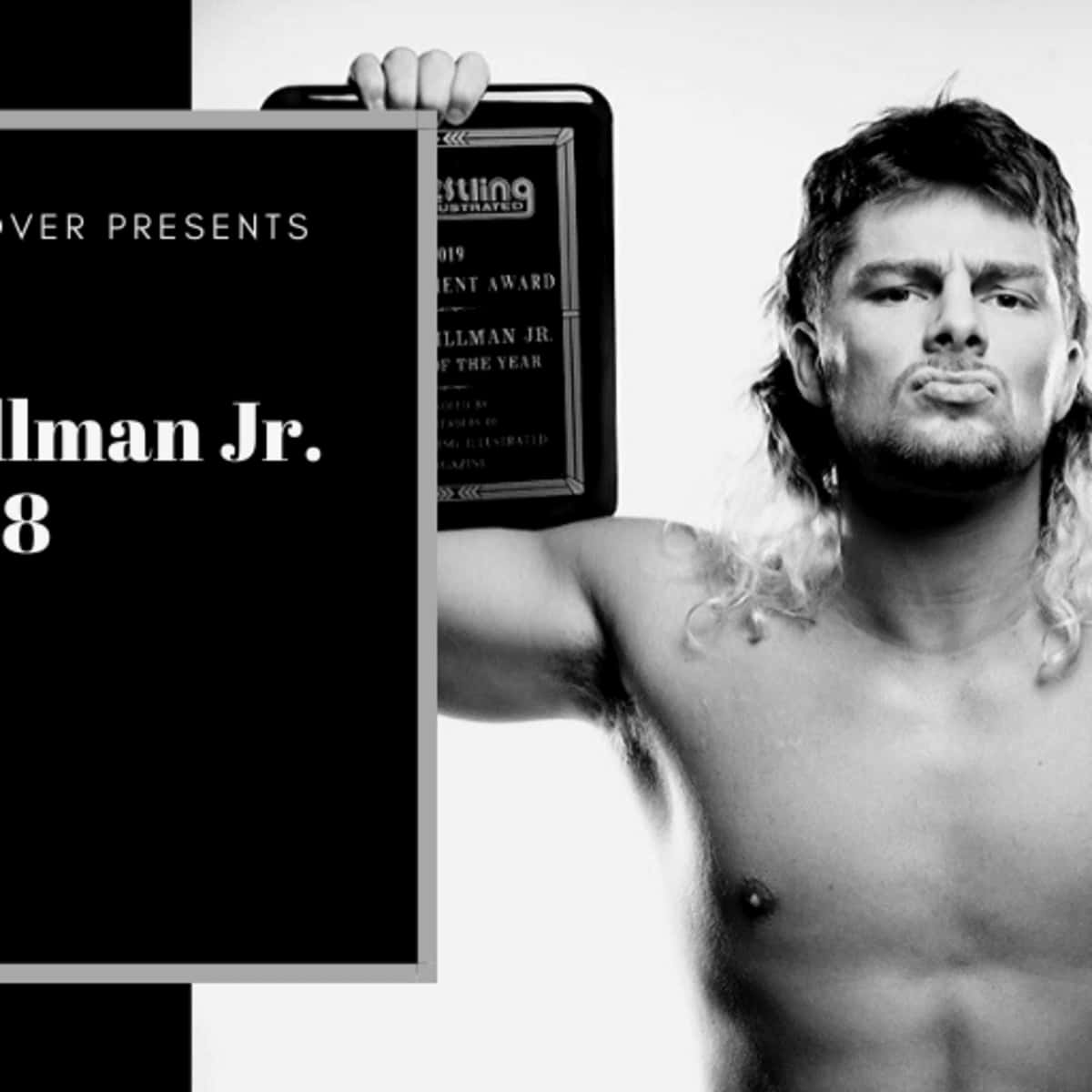 Wrestler Brian Pillman Grayscale Photo Wallpaper