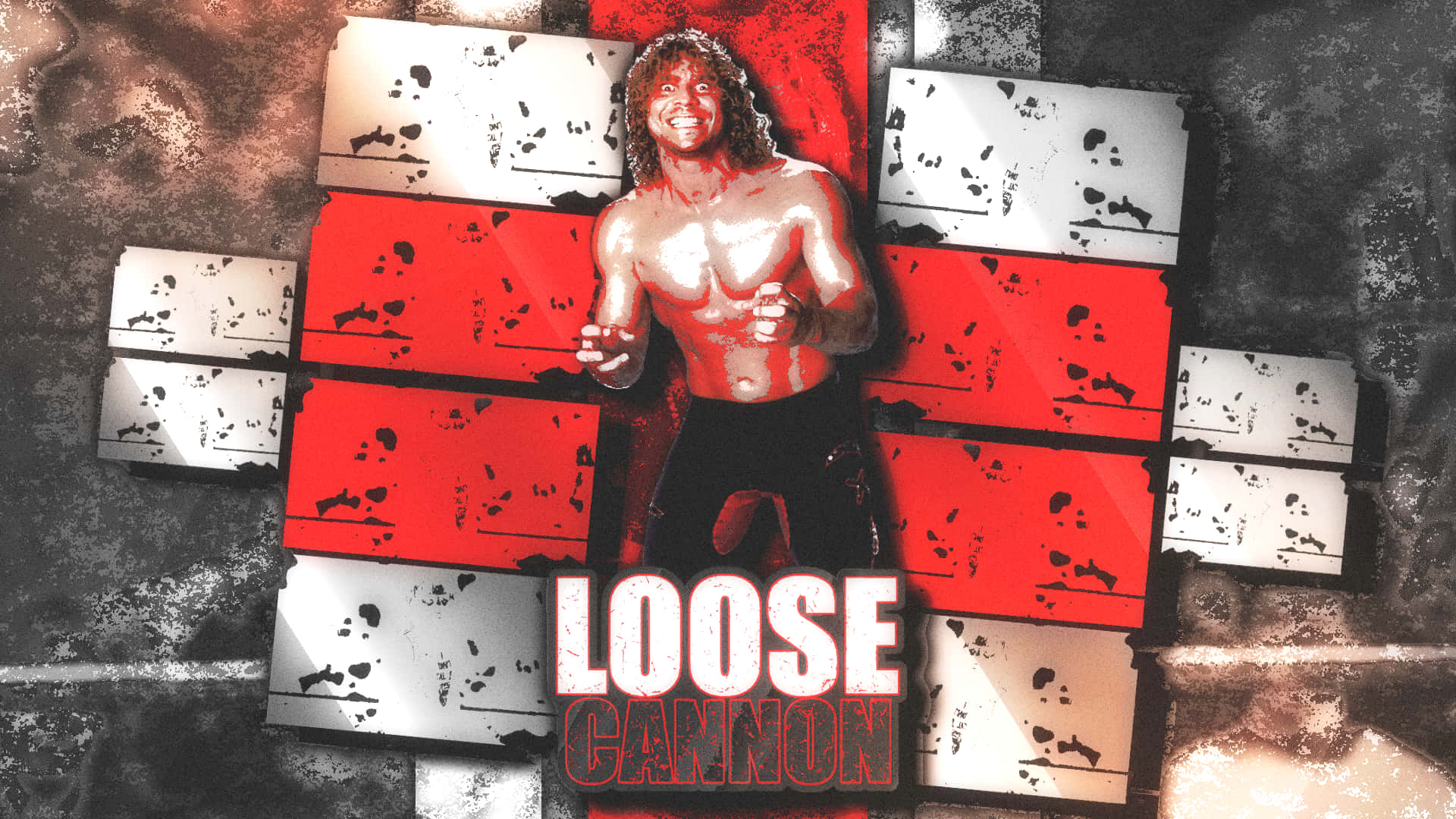 Wrestler Brian Pillman Loose Cannon Film Plakat Skrivebord Tapet Wallpaper
