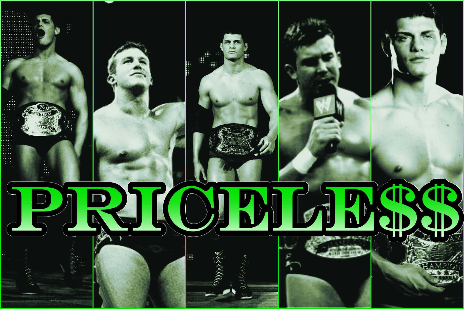 Wrestlercody Rhodes Meisterschaftsgürtel Wallpaper