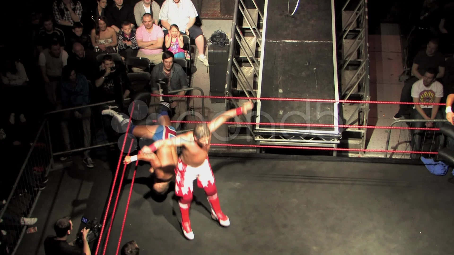 Wrestler Doug Williams Fight Aerial Shot Picture