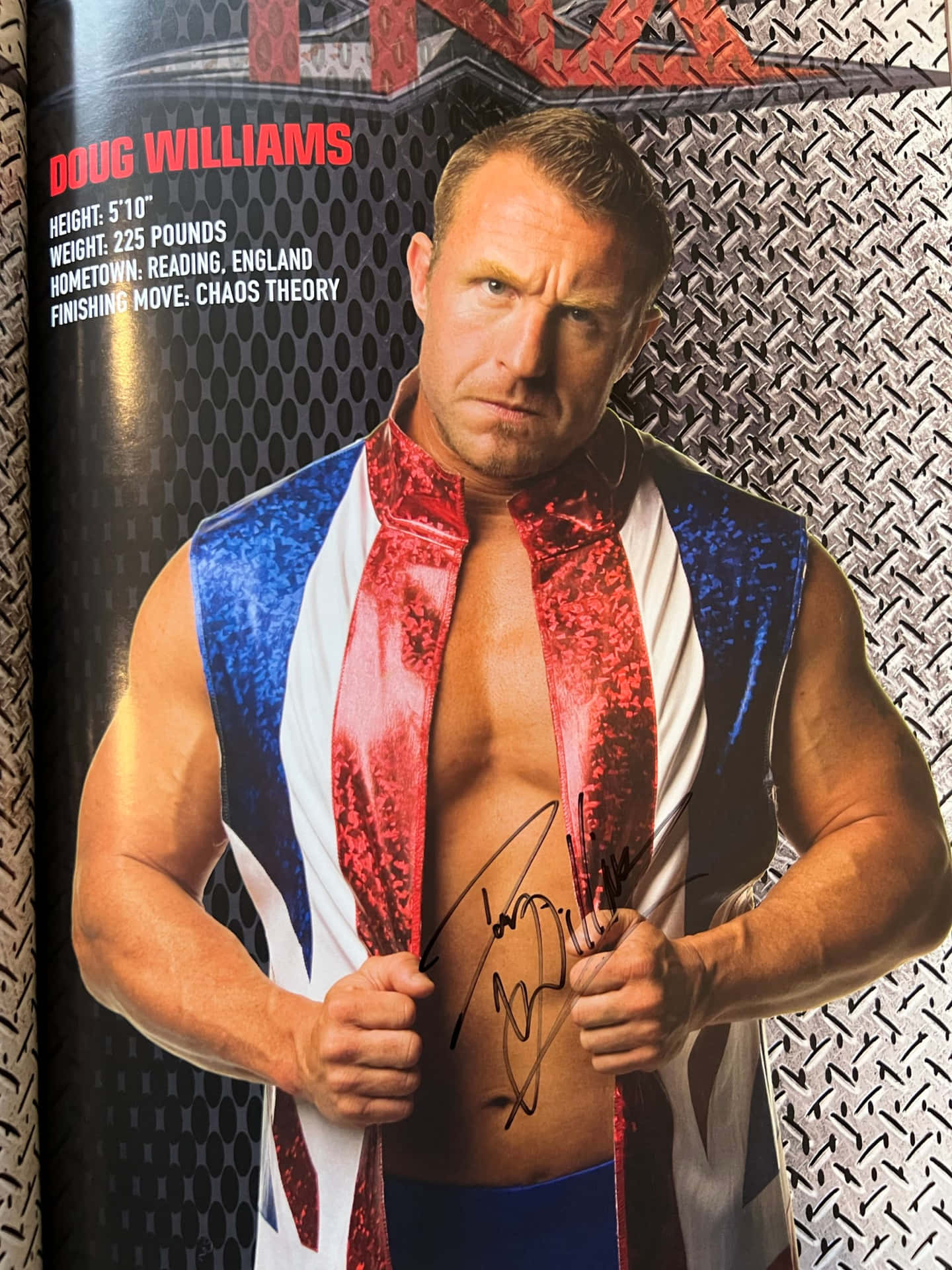 Wrestler Doug Williams Impact Wrestling Magazine Background