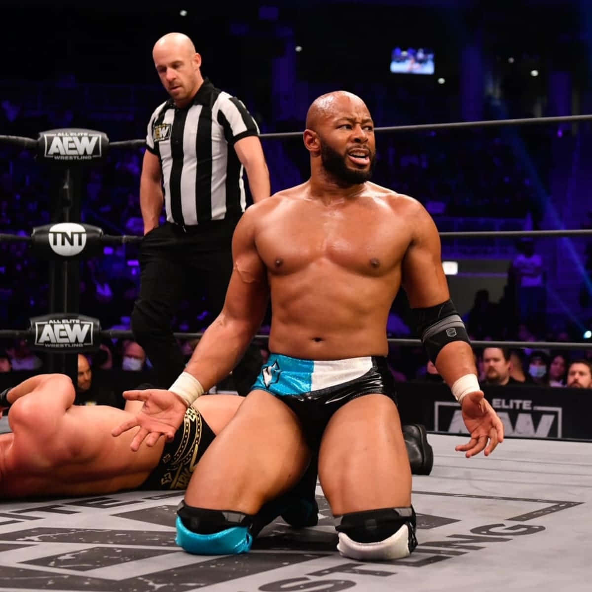Wrestler Jay Lethal Inside Aew Ring Picture