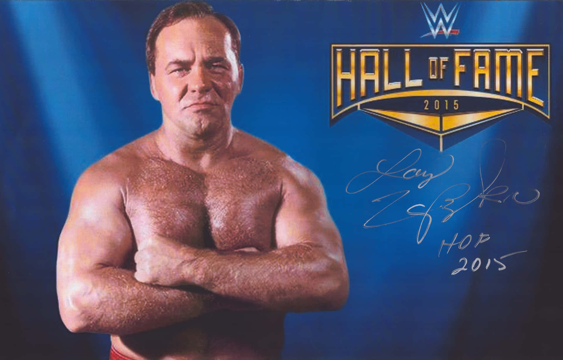 Legendary Wrestler Larry Zbyszko at the WWE Hall of Fame. Wallpaper