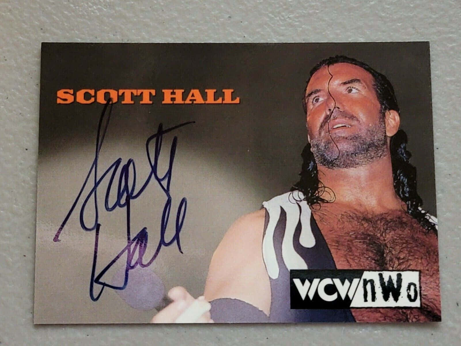 Wrestler Scott Hall Autograph Wallpaper