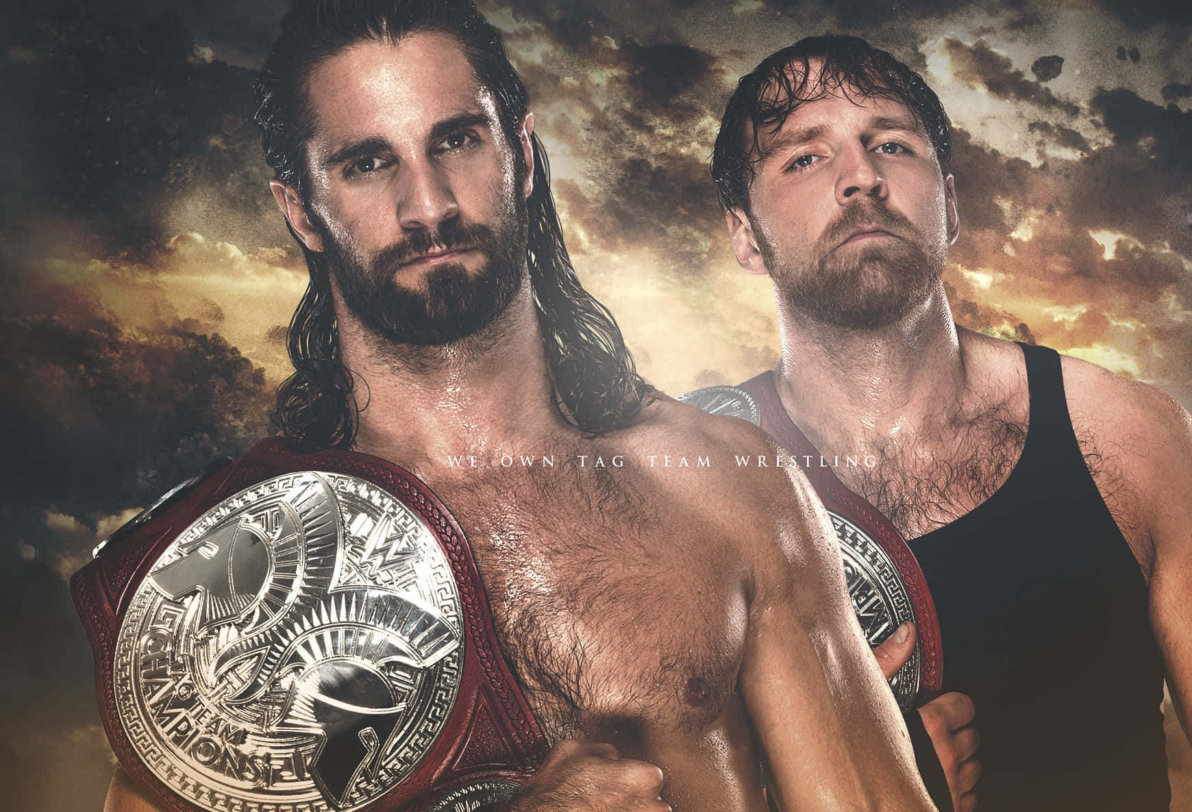 Wrestler Seth Rollins And Dean Ambrose Wallpaper