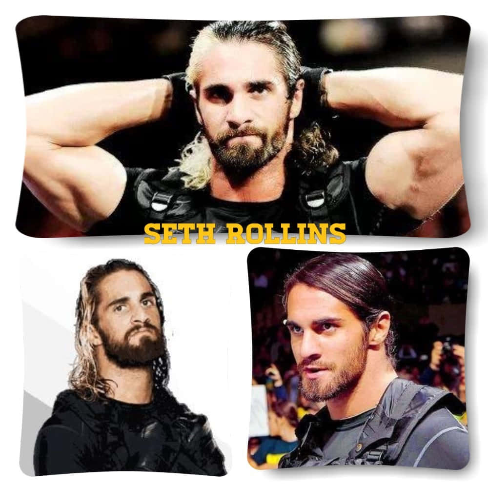 Wrestlerseth Rollins Verschiedene Looks Wallpaper