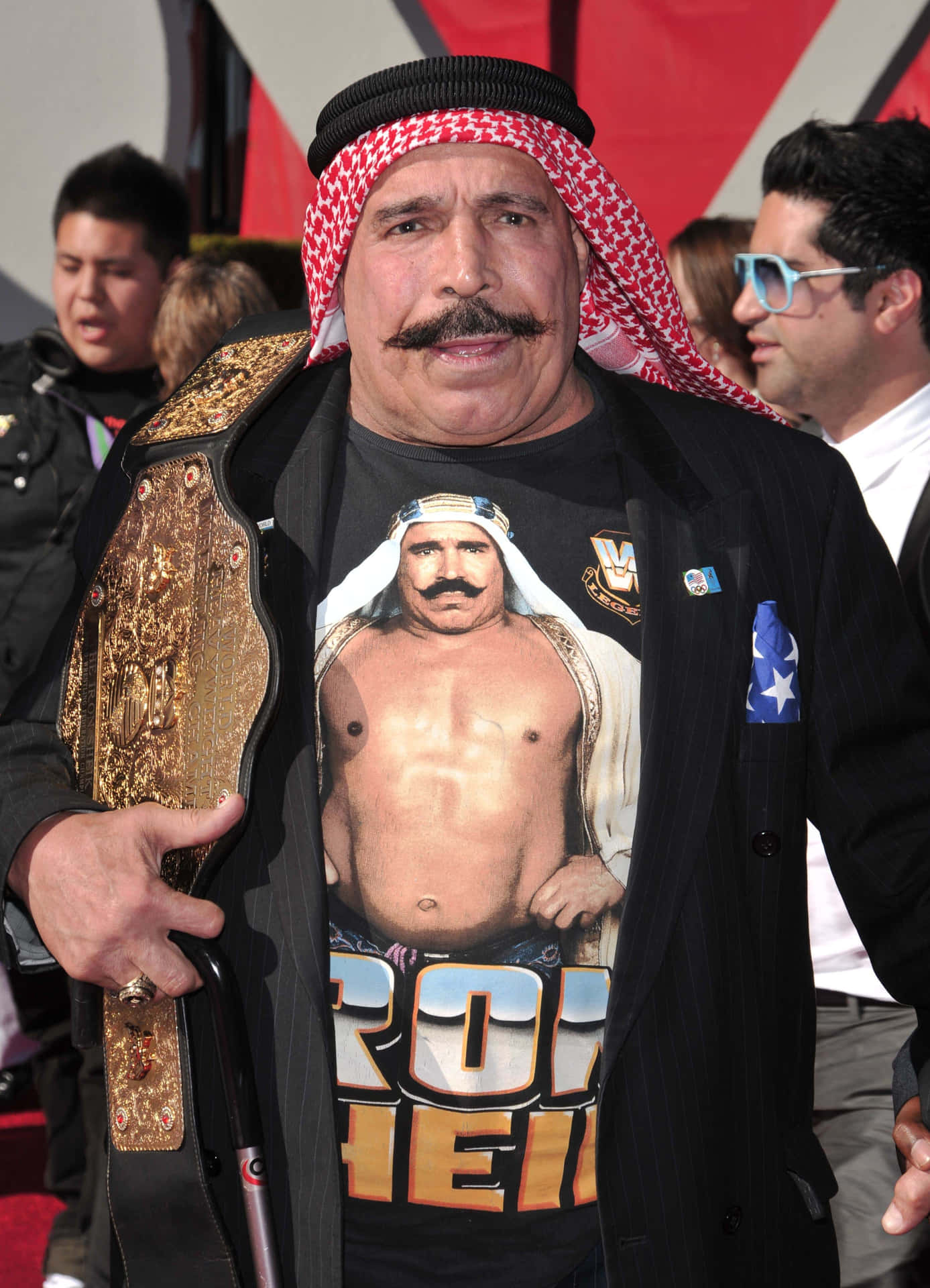 Wrestler The Iron Sheik Black Shirt Wallpaper