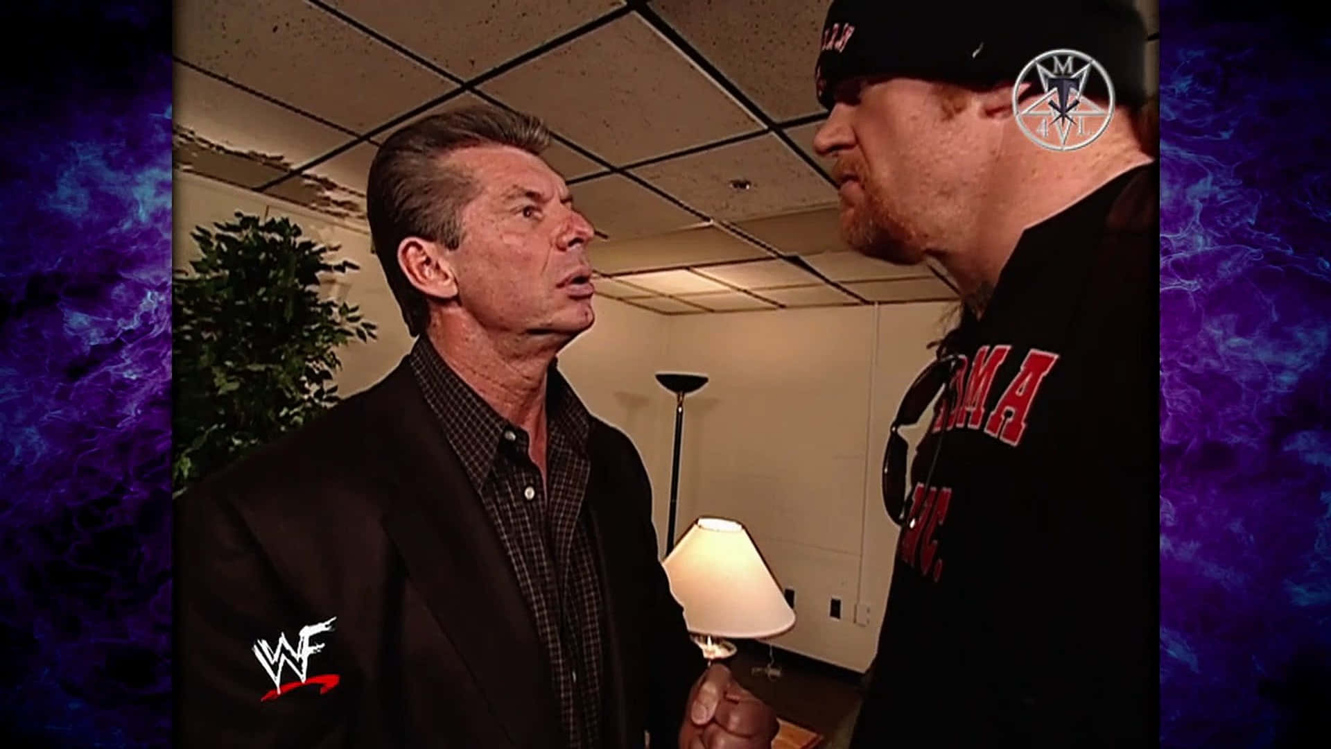 Wrestler Undertaker og Vince McMahon Fraktion Afsløret 2019 Tapet Wallpaper
