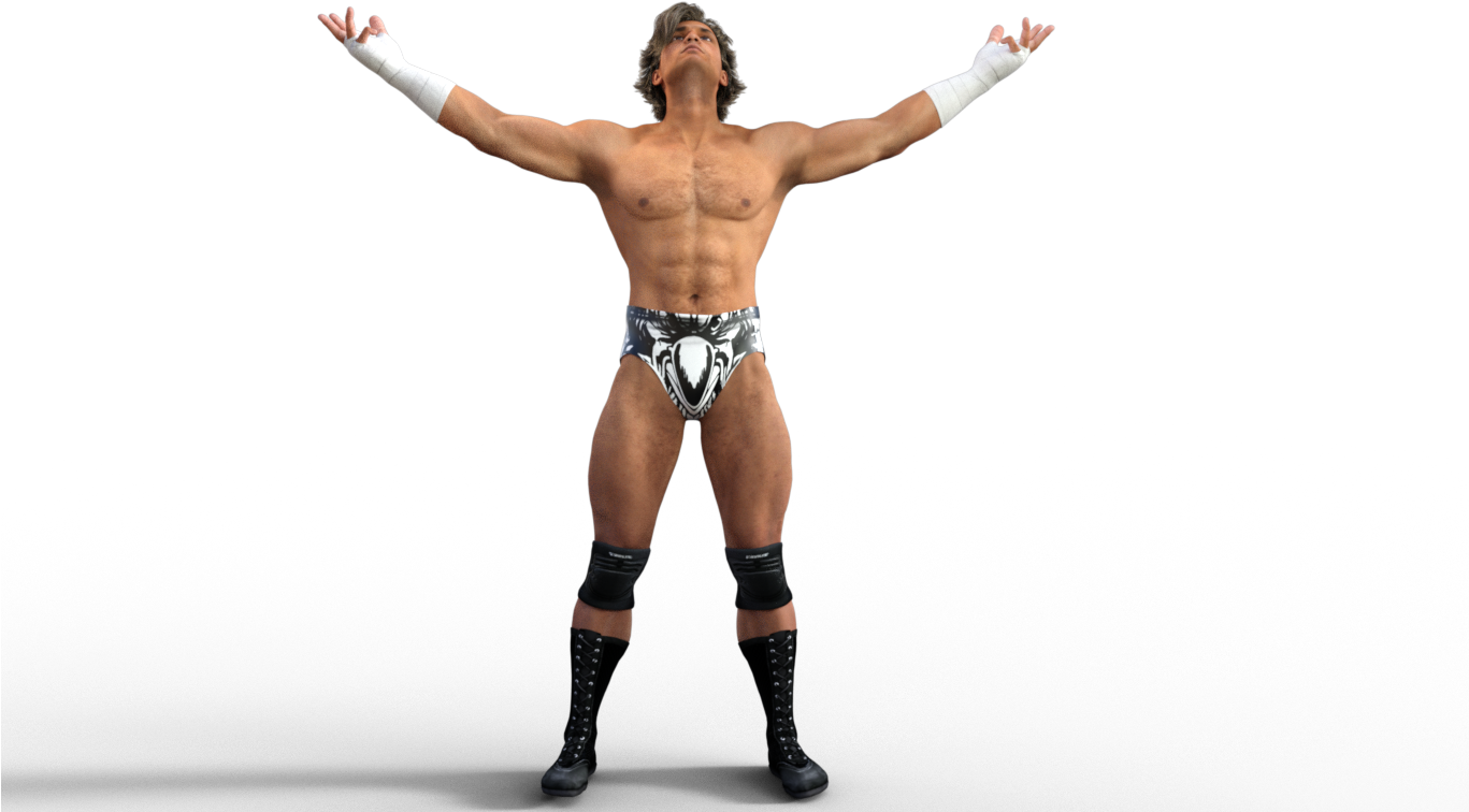 Wrestler Victory Pose PNG