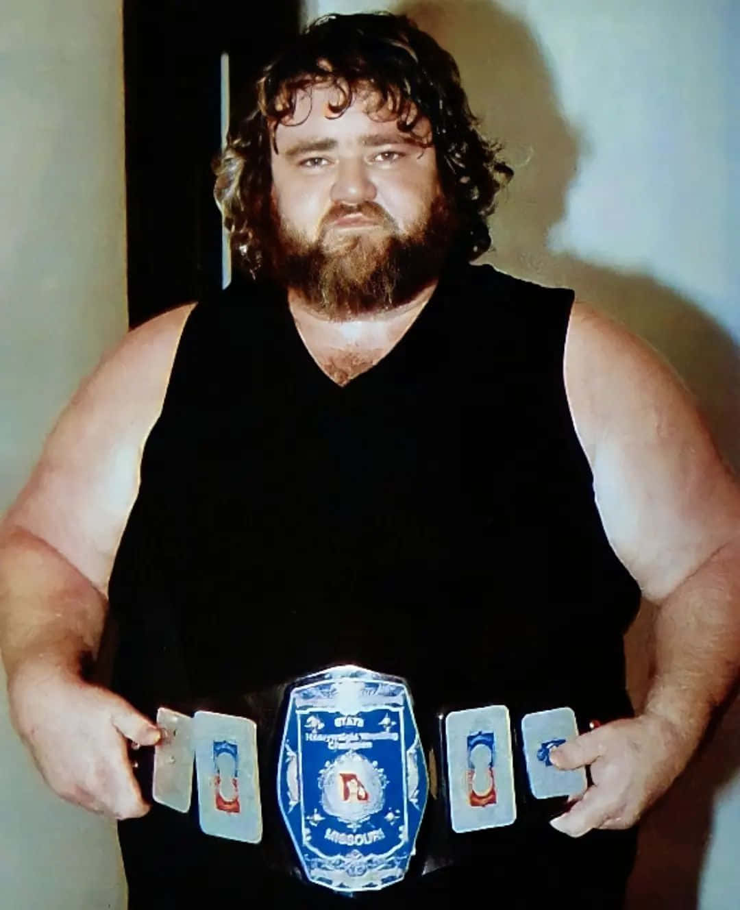 Wrestler_with_ Championship_ Belt Wallpaper