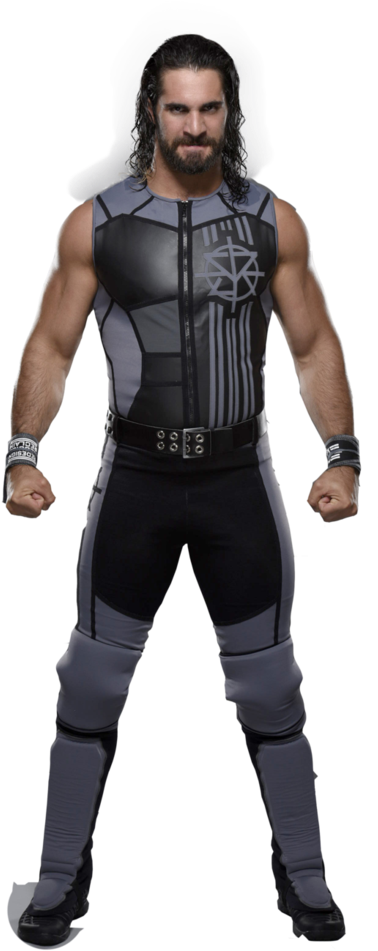 Wrestler_in_ Black_ Attire PNG