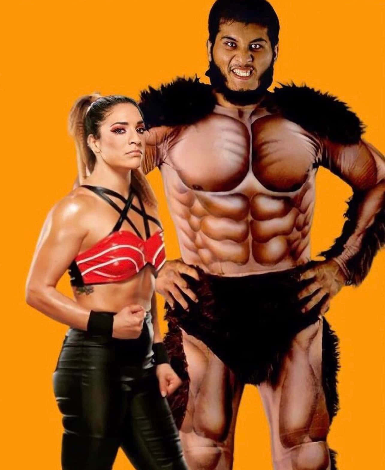 Wrestlers Giant Gonzalez And Raquel Gonzalez Background