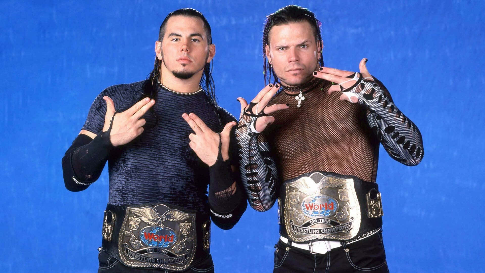 Wrestlers Jeff And Matt Hardy As The Hardy Boyz Wallpaper