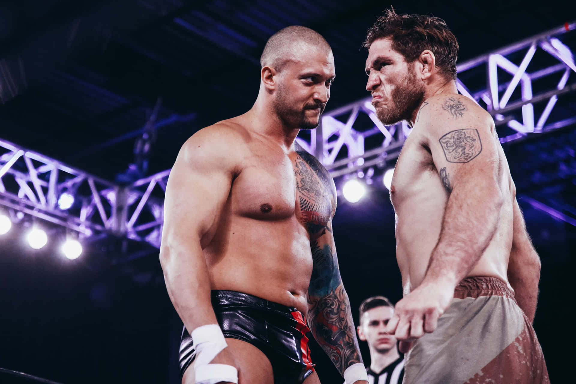 Captivating Showdown between Killer Kross and Tom Lawlor at MLW Fusion Wallpaper