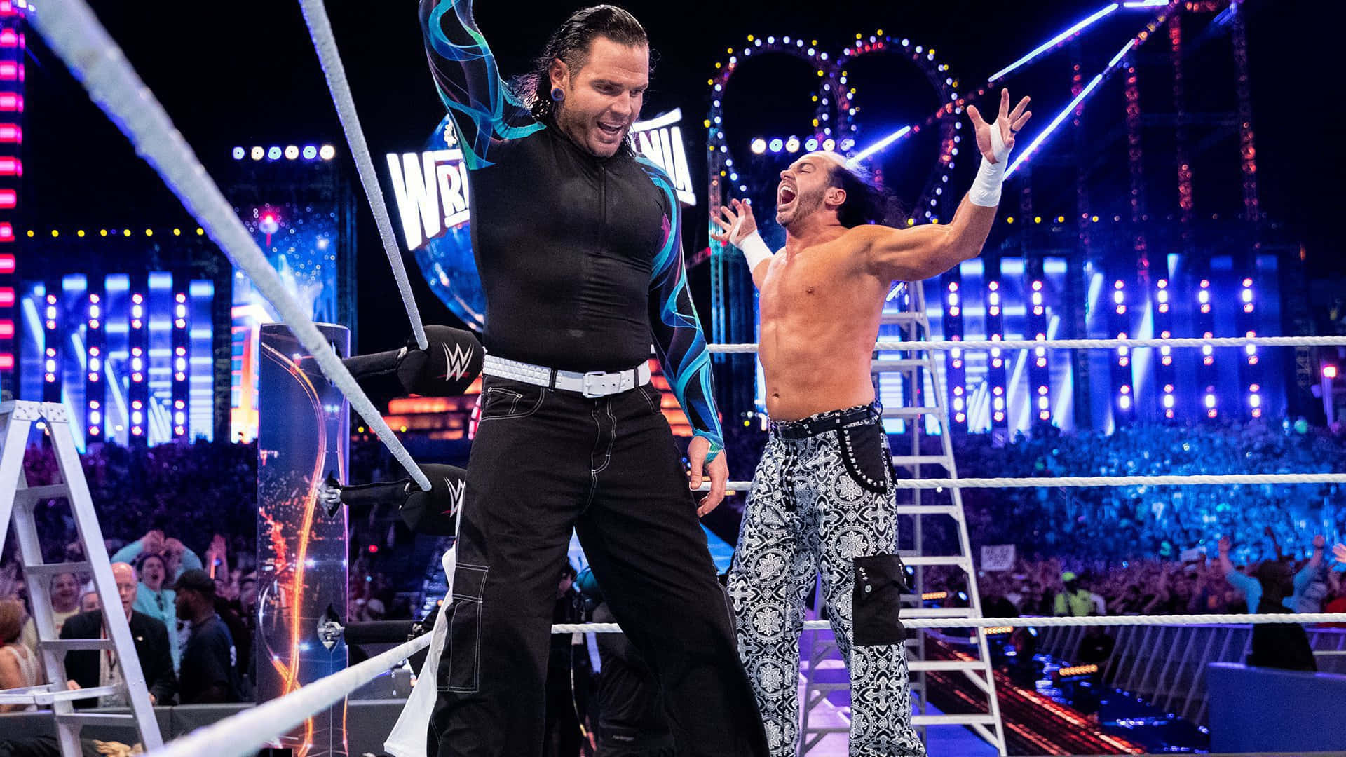 Wrestlers Matt Hardy And Jeff Hardy Wrestlemania 33 Wallpaper
