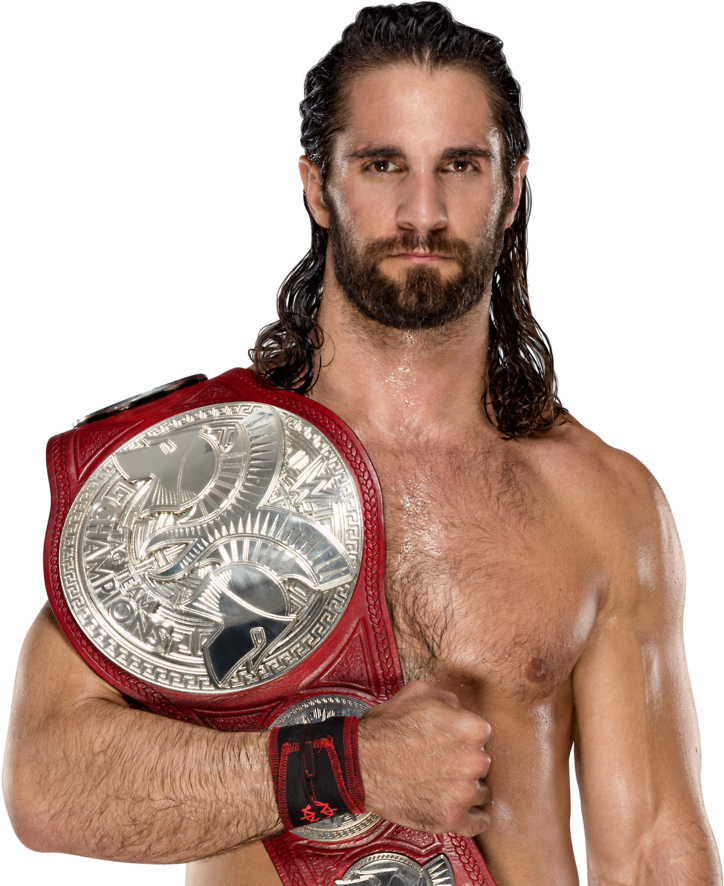 Wrestlerwith Championship Belt PNG