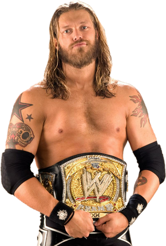 Wrestlerwith Championship Belt PNG