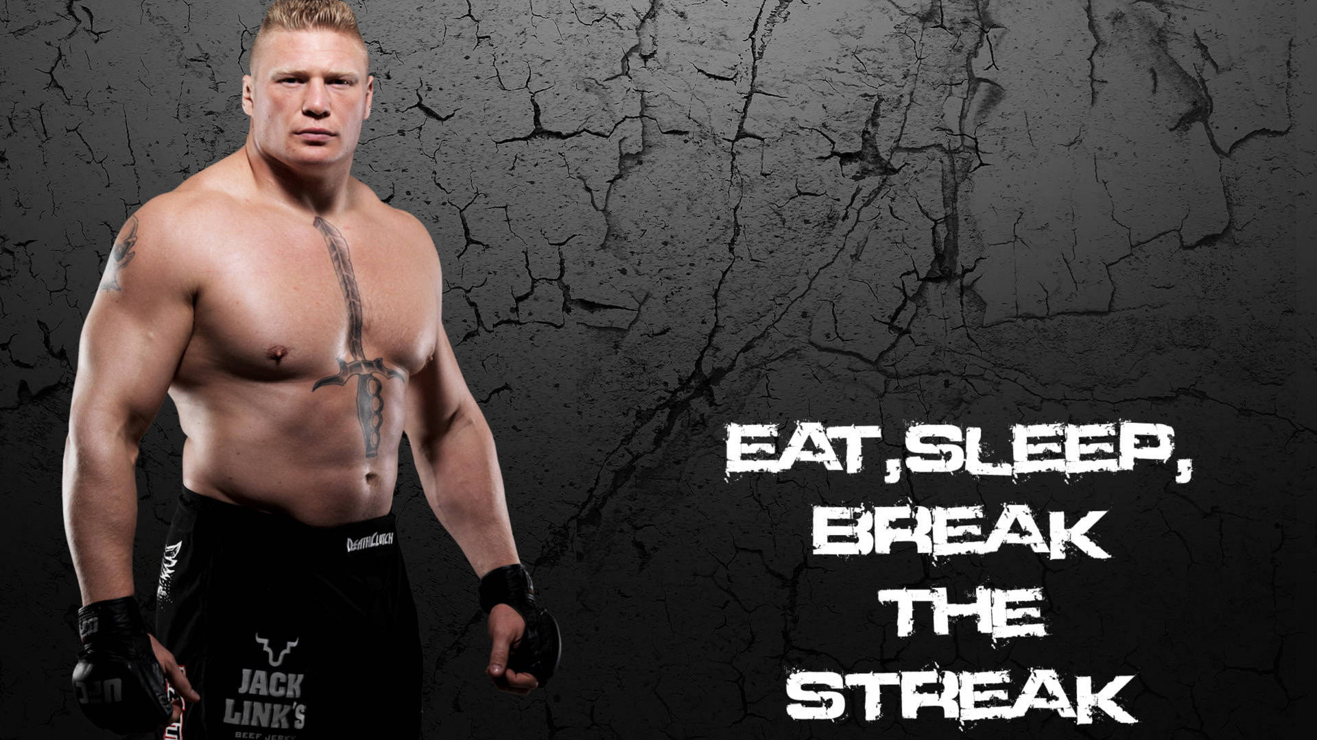 Wrestling Athlete With Quotes Wallpaper